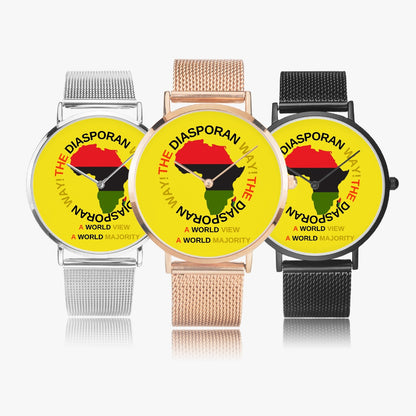 169. Fashion Ultra-thin Stainless Steel Quartz Watch by SobG Designs