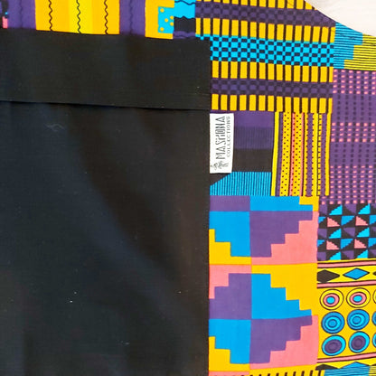 Handmade African Print Apron with Pocket | 100% African Print Fabric-3