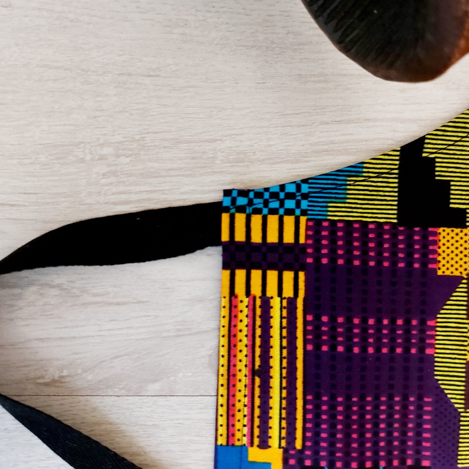 Handmade African Print Apron with Pocket | 100% African Print Fabric-1