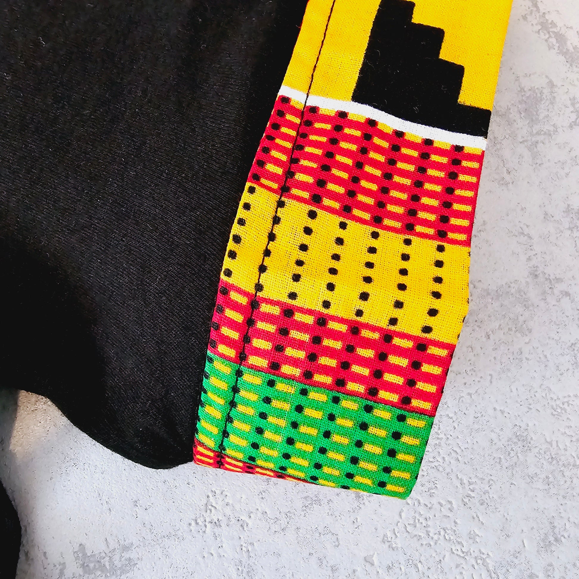 Africa Print Detailed T-Shirt | Bogolan Print Detail and Pocket-2