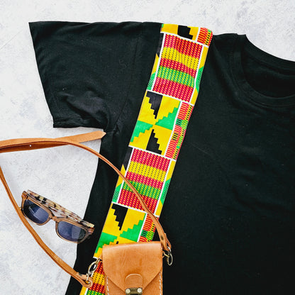 Africa Print Detailed T-Shirt | Bogolan Print Detail and Pocket-2
