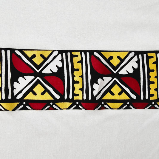 Africa Print Detailed T-Shirt | Ankara Detail and Pocket-1