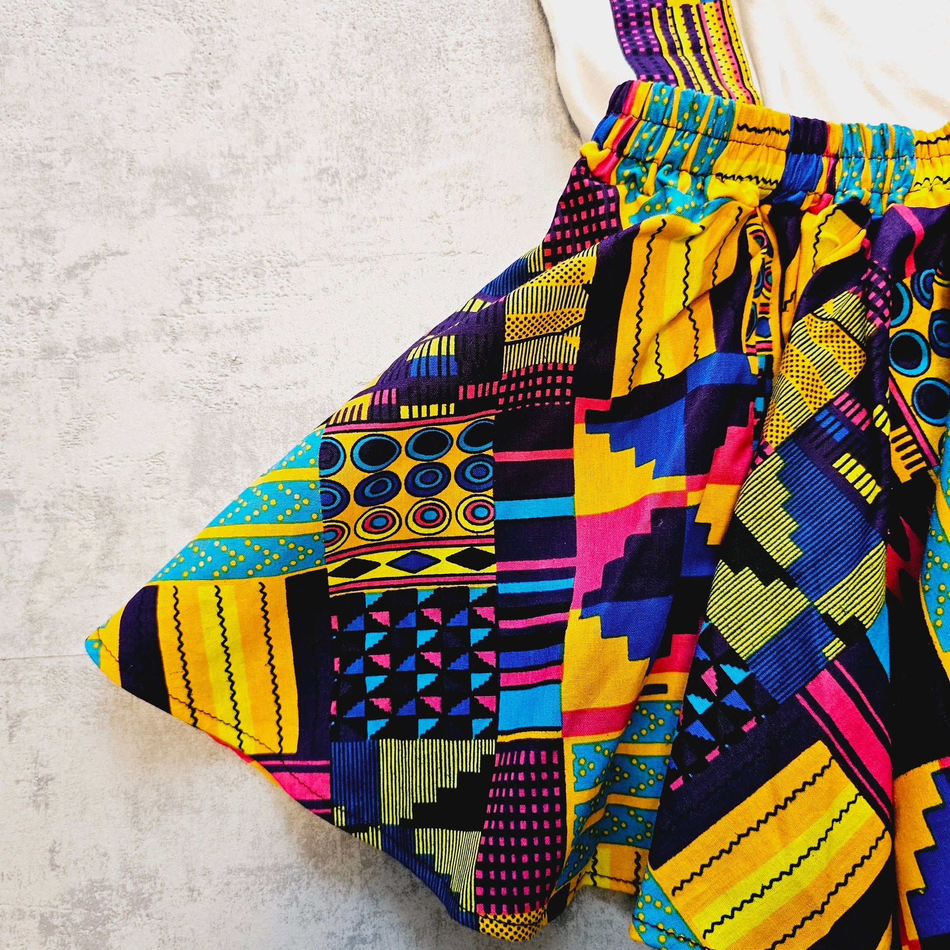 Matching T-shirt and Circle Skirt Set for Kids-1