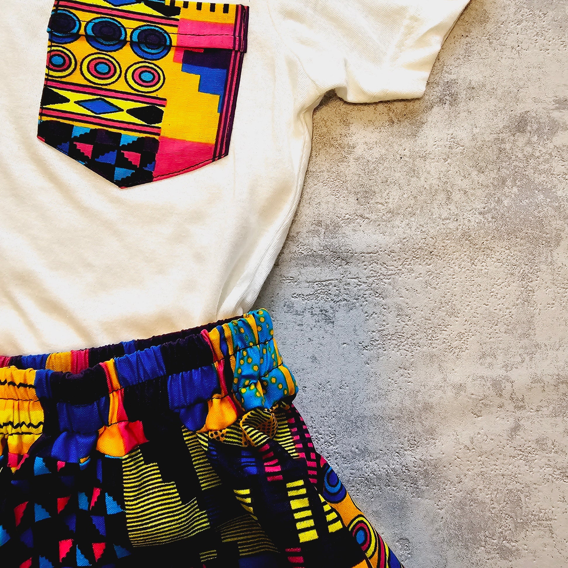 Matching T-shirt and Circle Skirt Set for Kids-3