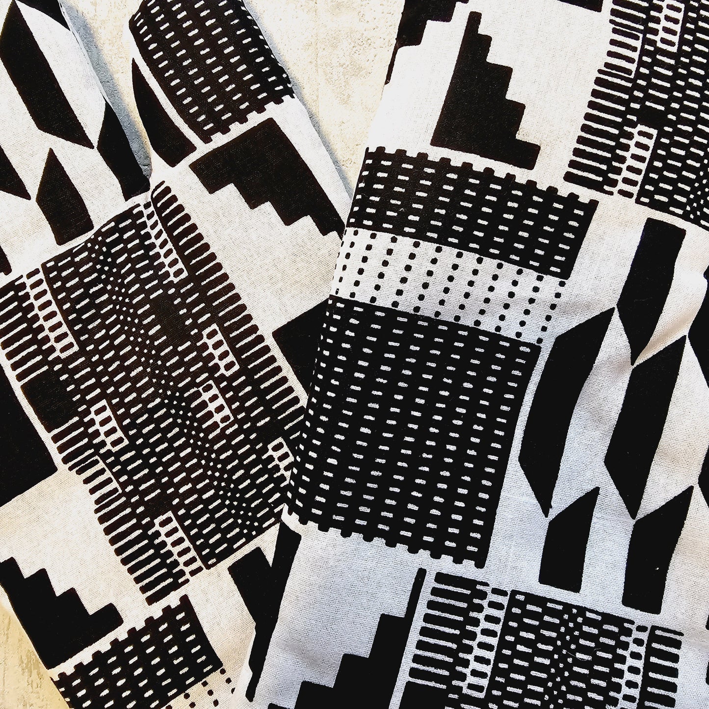 Set of 2 Oven Gloves Handmade "Mudcloth" Bogolan Print Inspired African Print-1