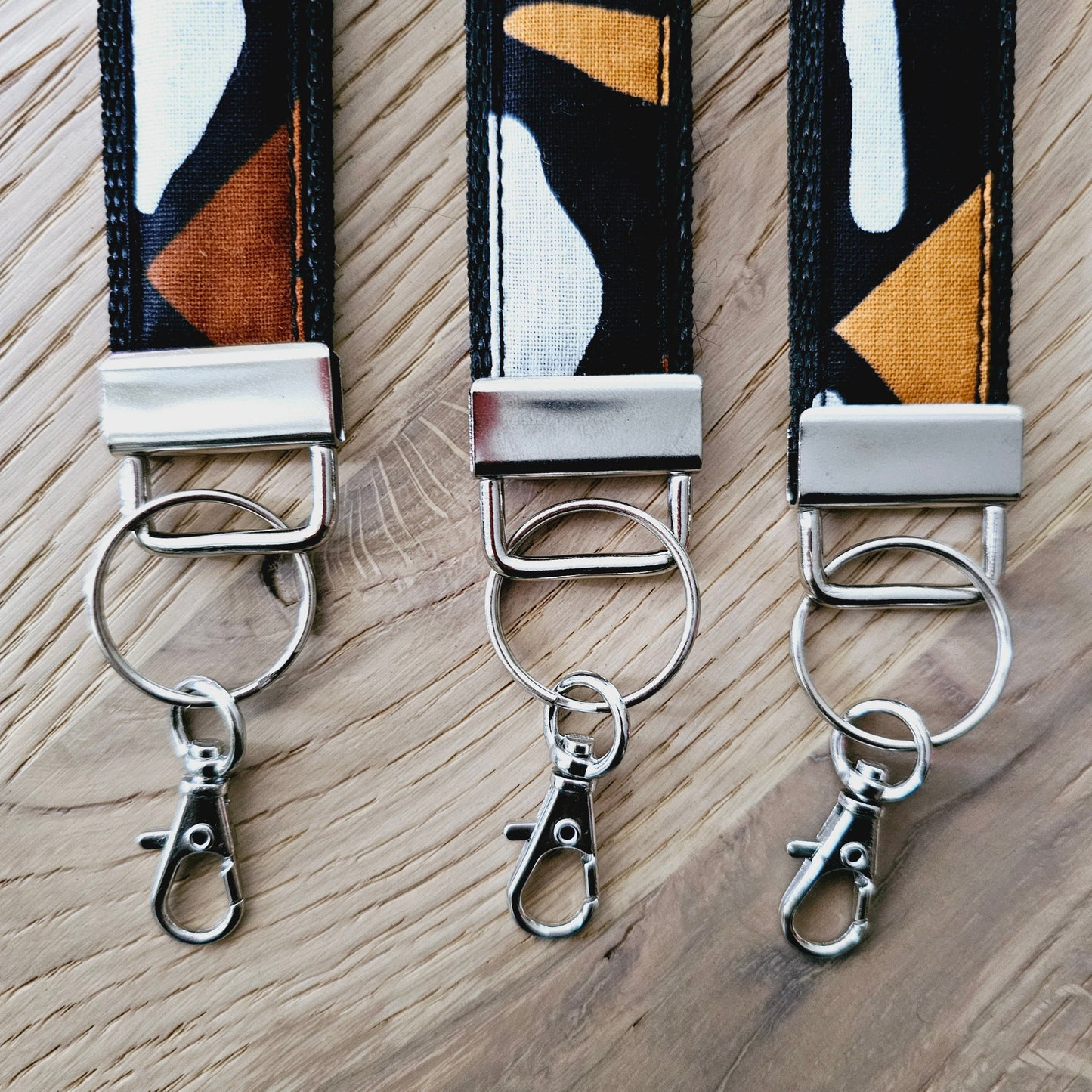 Set of 3 African Print  Key Fobs | Wristlet | Key Holder-1
