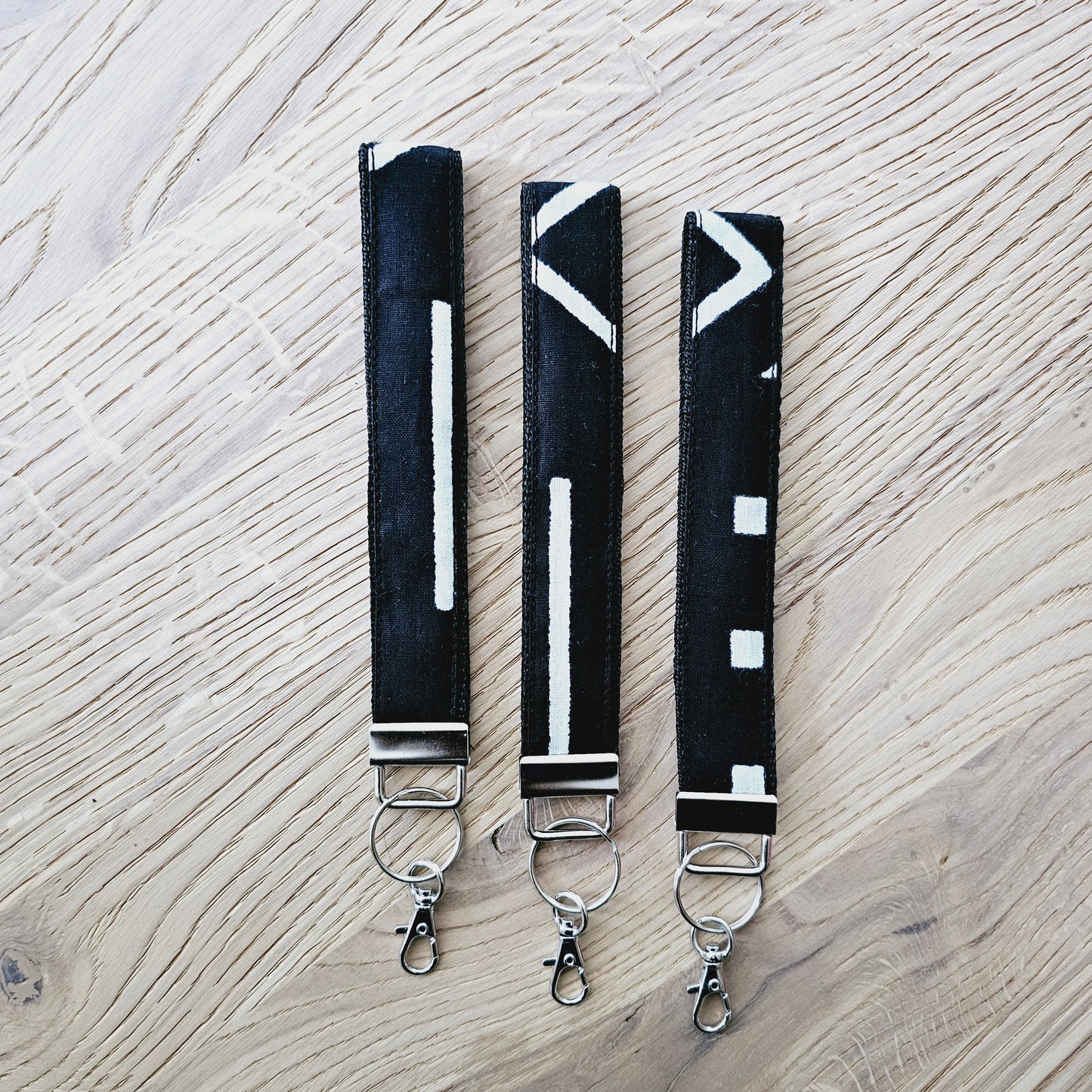 Set of 3 African Print  Key Fobs | Wristlet | Key Holder-5