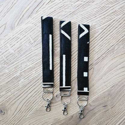 Set of 3 African Print  Key Fobs | Wristlet | Key Holder-5