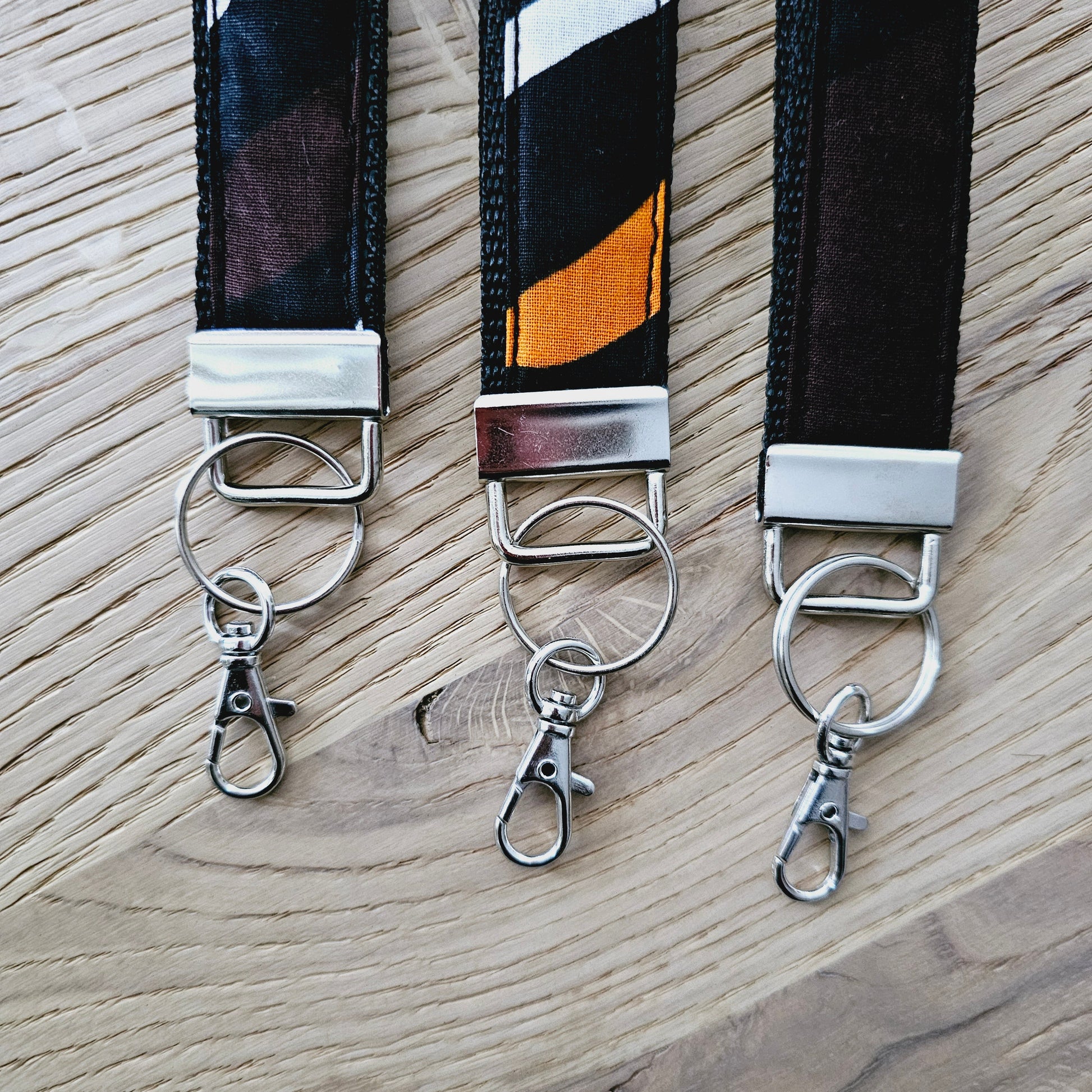 Set of 3 African Print  Key Fobs | Wristlet | Key Holder-2