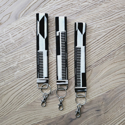 Set of 3 African Print  Key Fobs | Wristlet | Key Holder-4