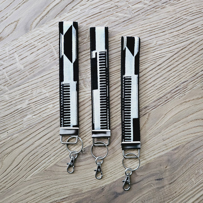 Set of 3 African Print  Key Fobs | Wristlet | Key Holder-0