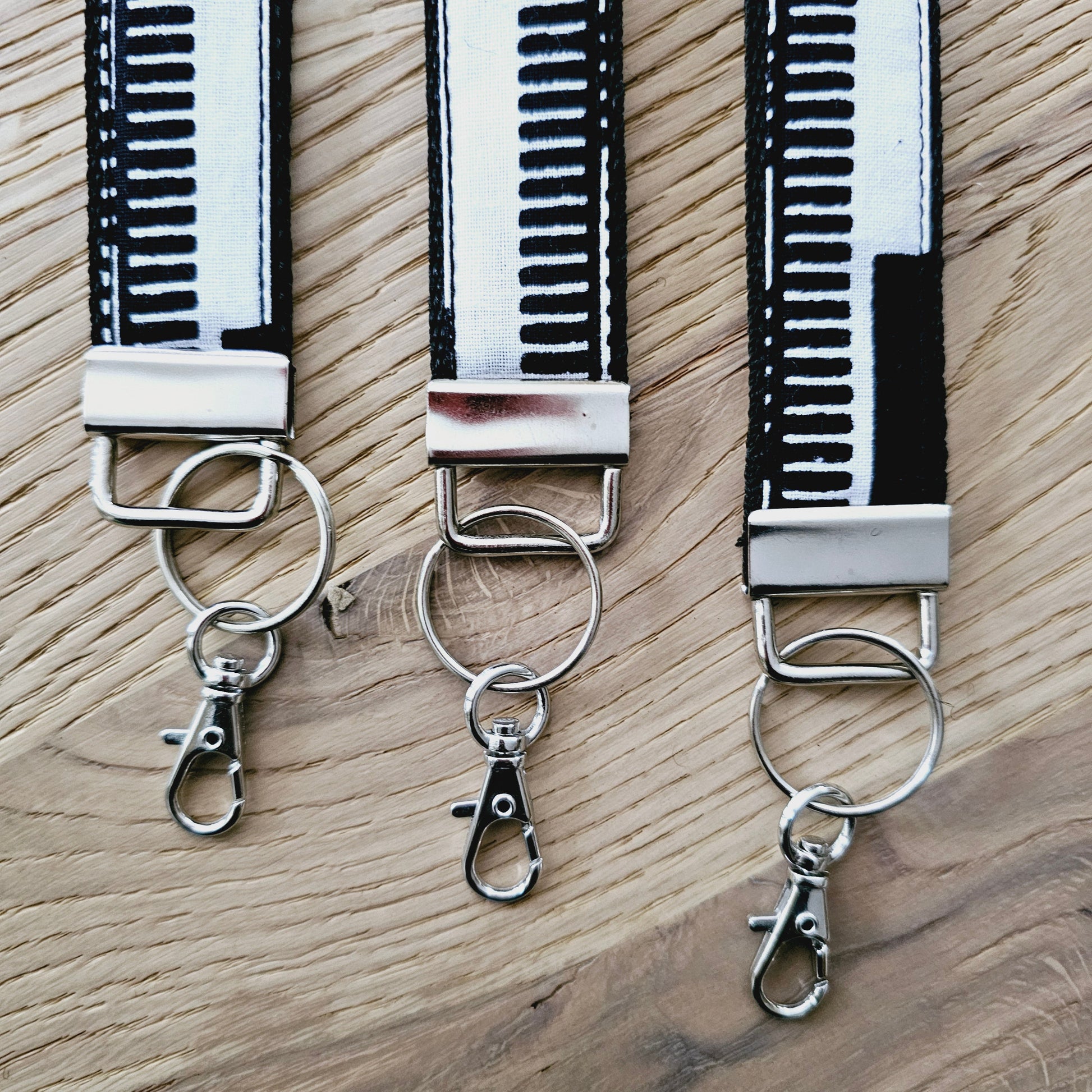 Set of 3 African Print  Key Fobs | Wristlet | Key Holder-1