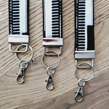 Set of 3 African Print  Key Fobs | Wristlet | Key Holder-1