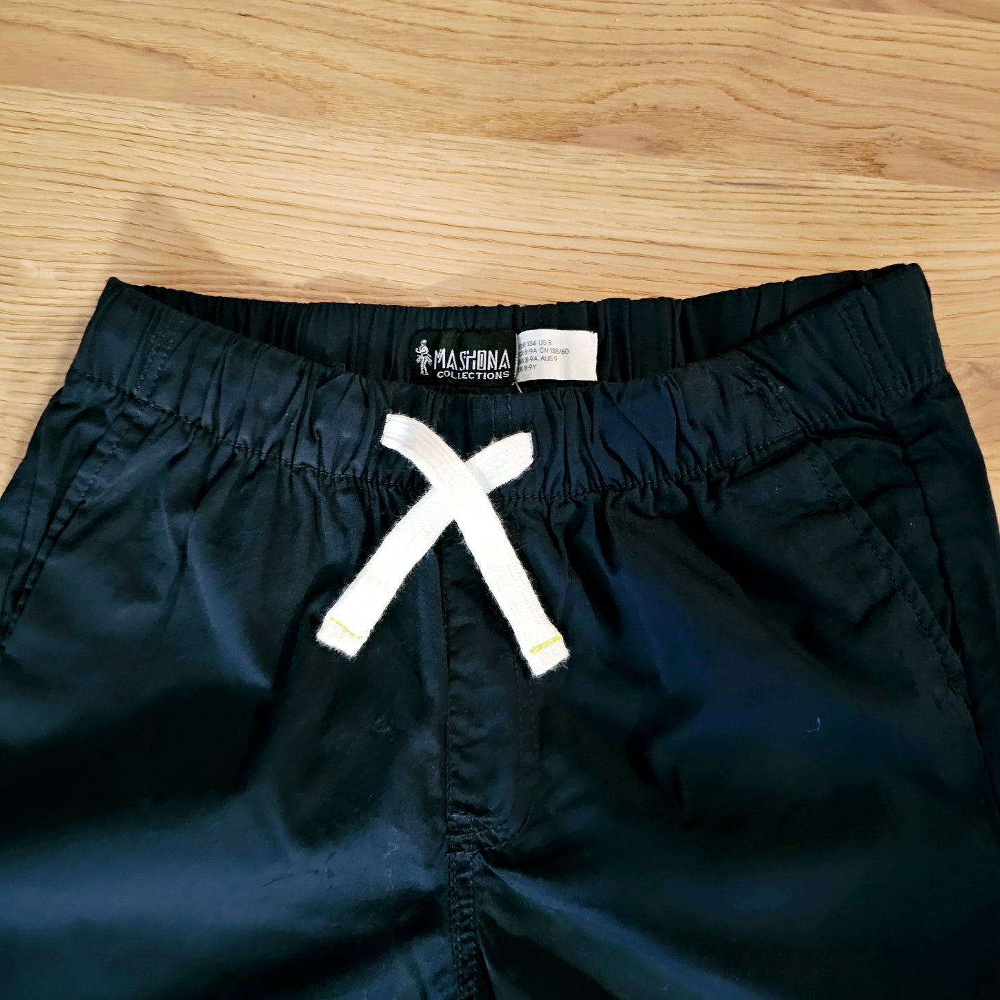 Cotton Pull-on Shorts with African Print Detail for Toddlers and Teens-1