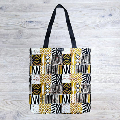 Handmade Tote Bag African Print  | Beach Bag | Shopping Bag |-0