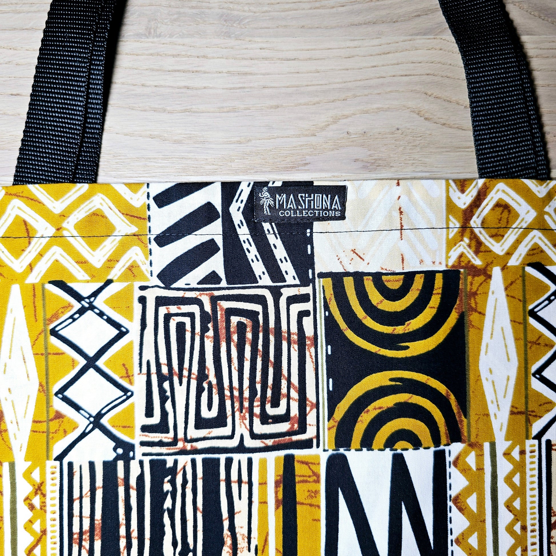 Handmade Tote Bag African Print  | Beach Bag | Shopping Bag |-2