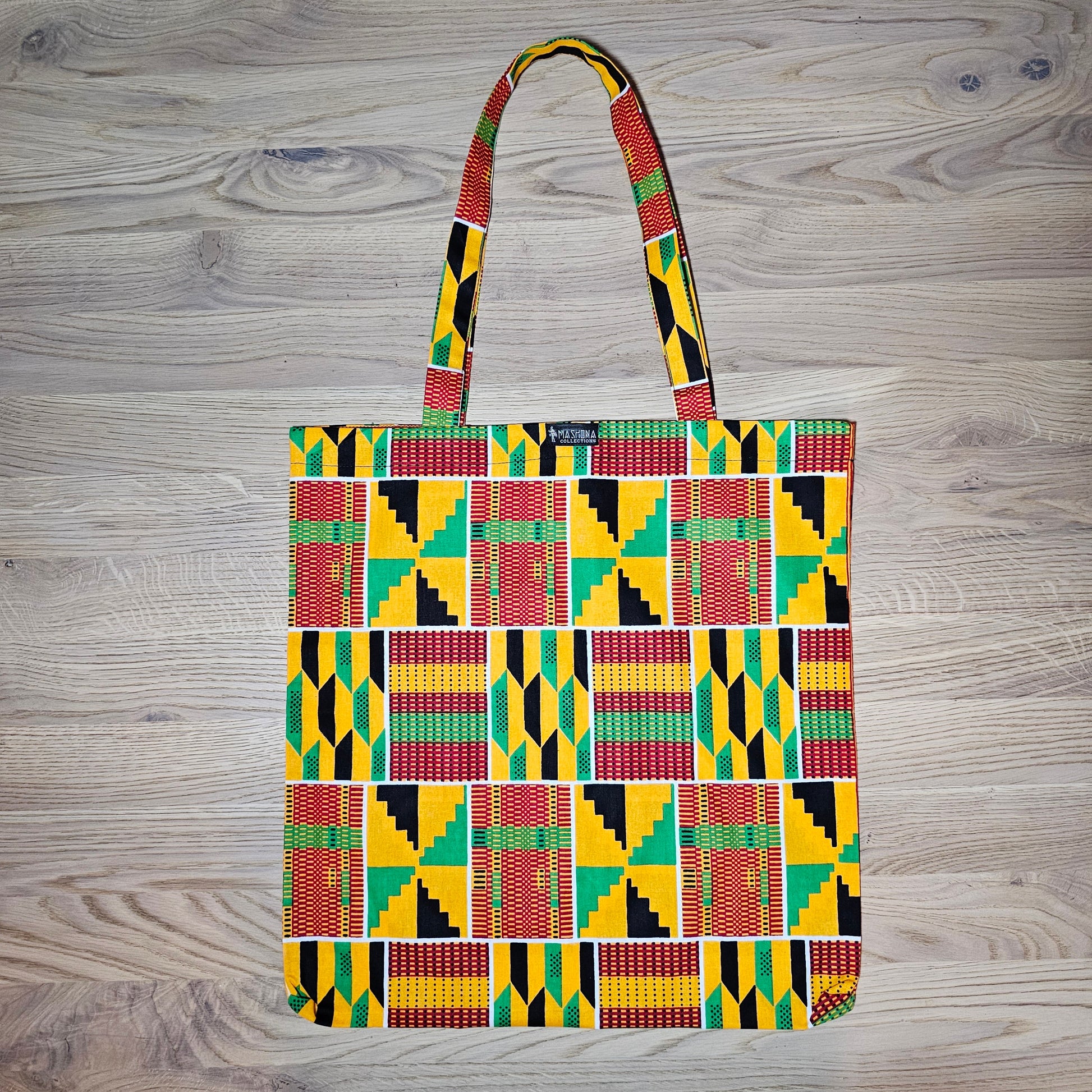 Handmade Tote Bag African Print  | Beach Bag | Shopping Bag-0