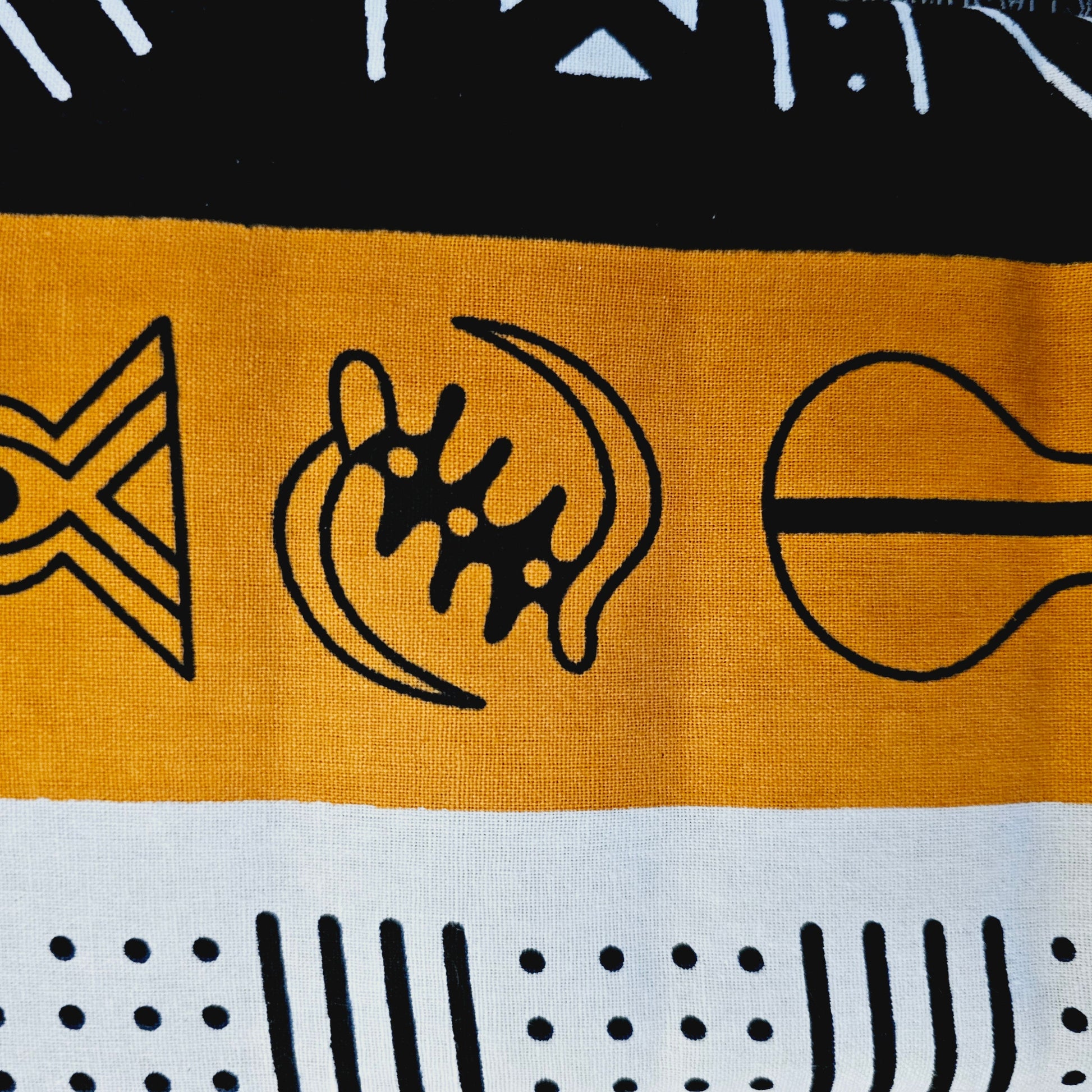 Handmade African Print Apron with Pocket-3