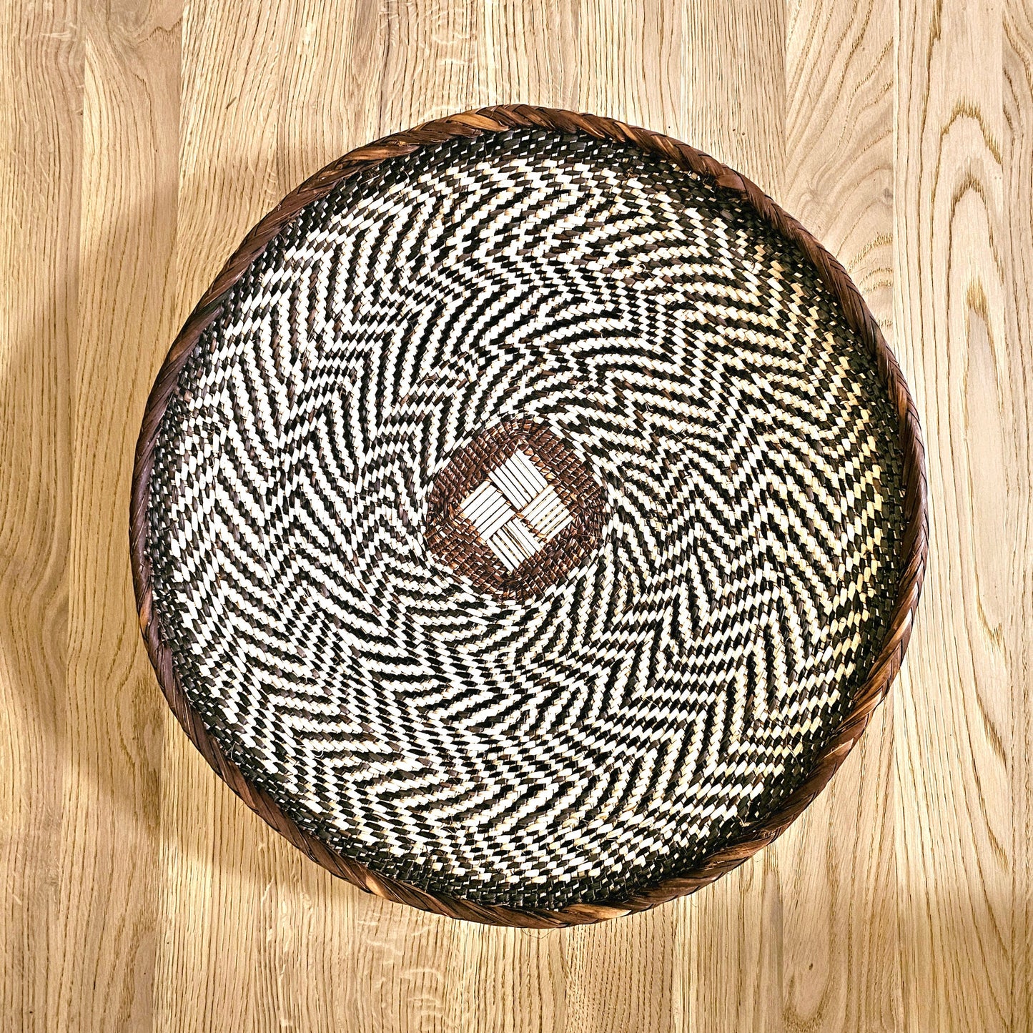 Set of 2 Handmade African Wall Baskets | Zimbabwe Baskets | Boho Wall Decor | 2C-1