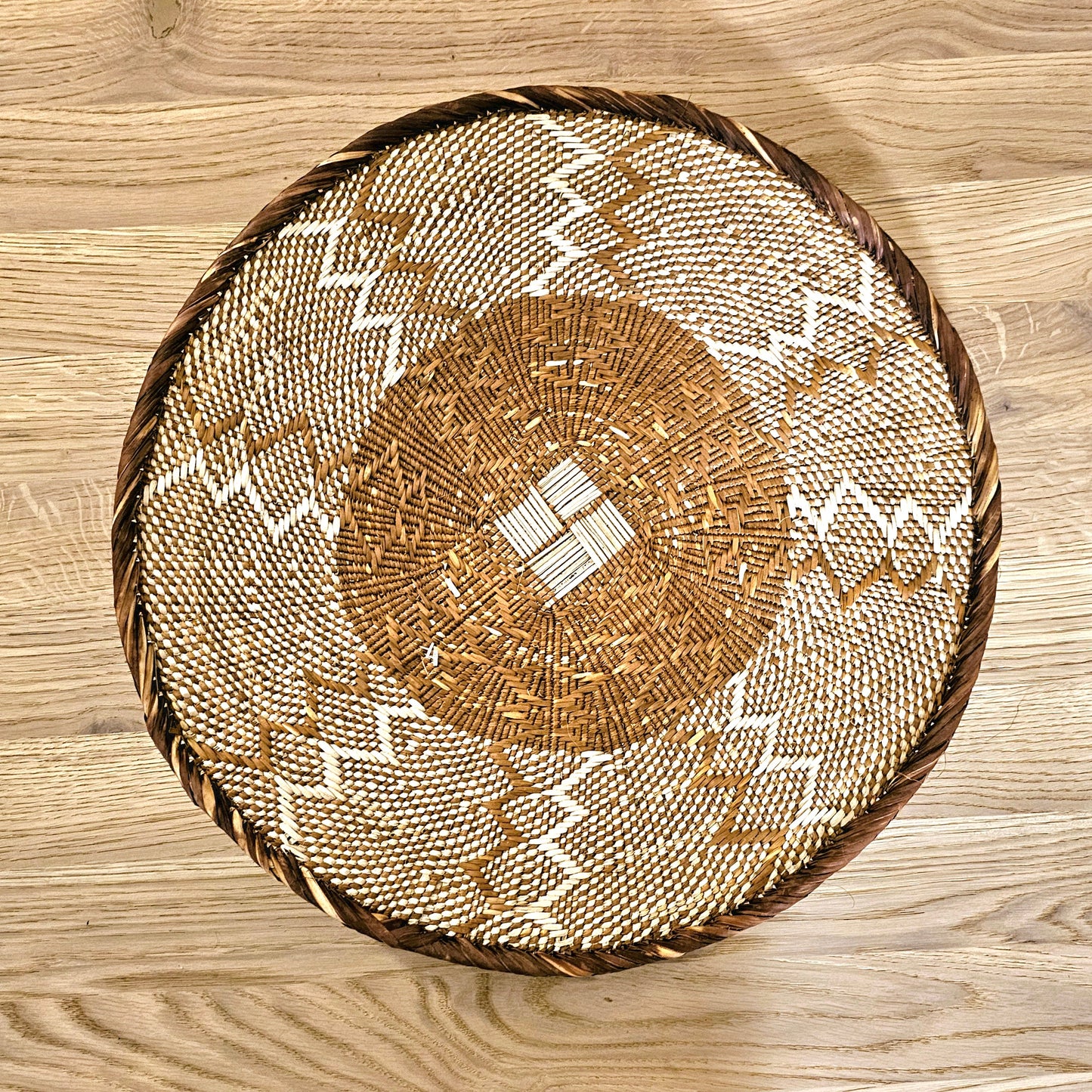 Set of 3 Handmade African Wall Baskets | Zimbabwe Baskets | Boho Wall Decor | 3B-1