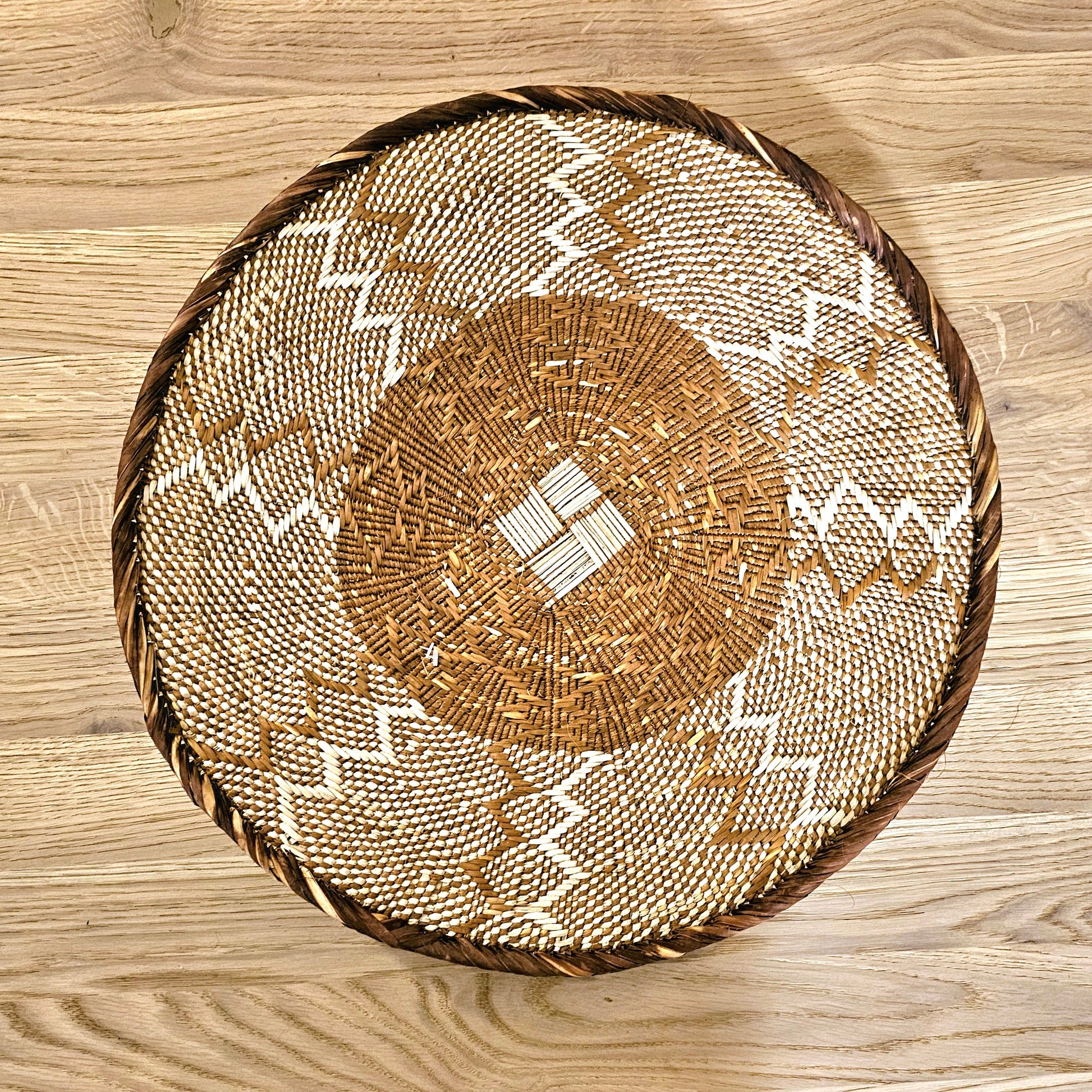 Set of 3 Handmade African Wall Baskets | Zimbabwe Baskets | Boho Wall Decor | 3B-1