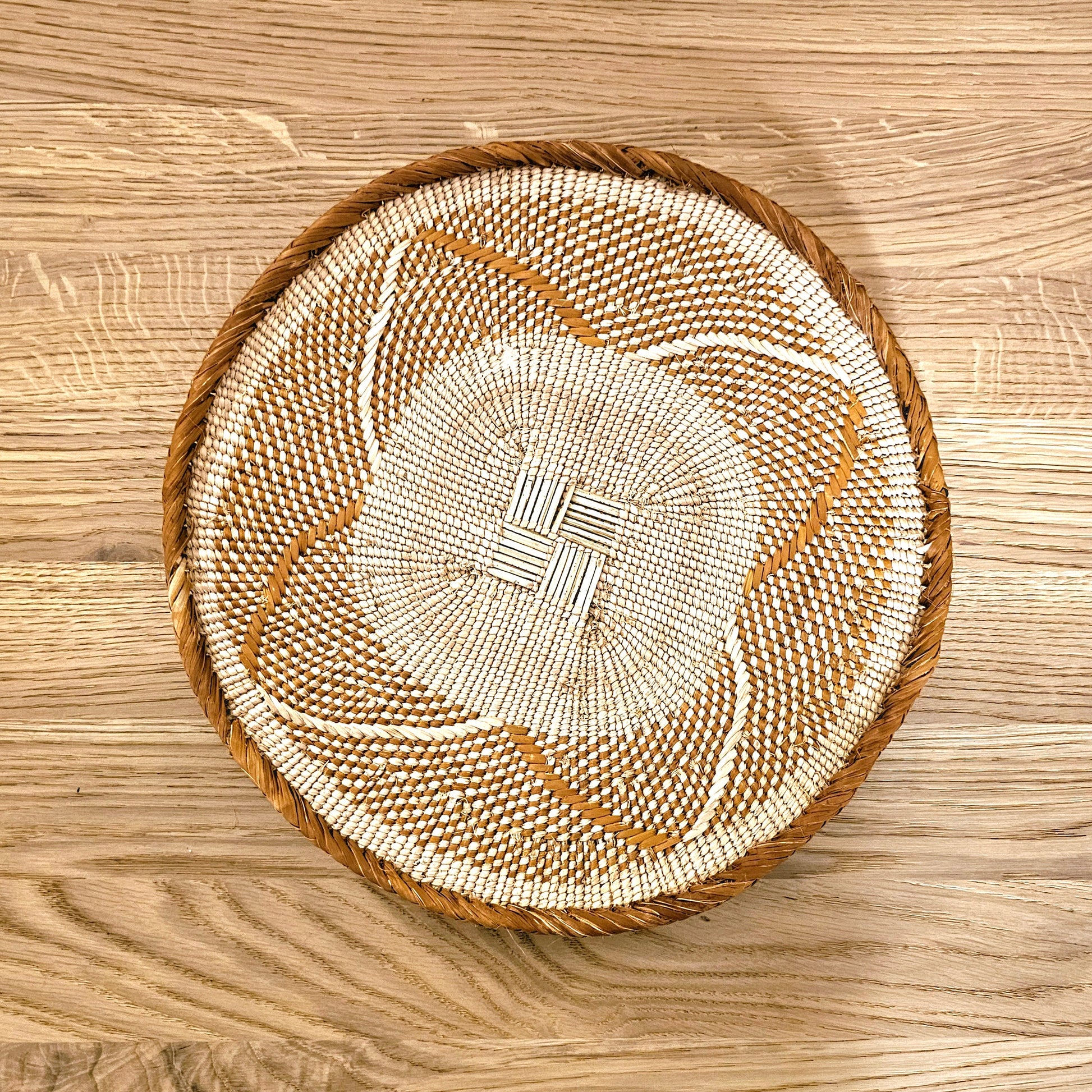 Set of 3 Handmade African Wall Baskets | Zimbabwe Baskets | Boho Wall Decor | 3B-2