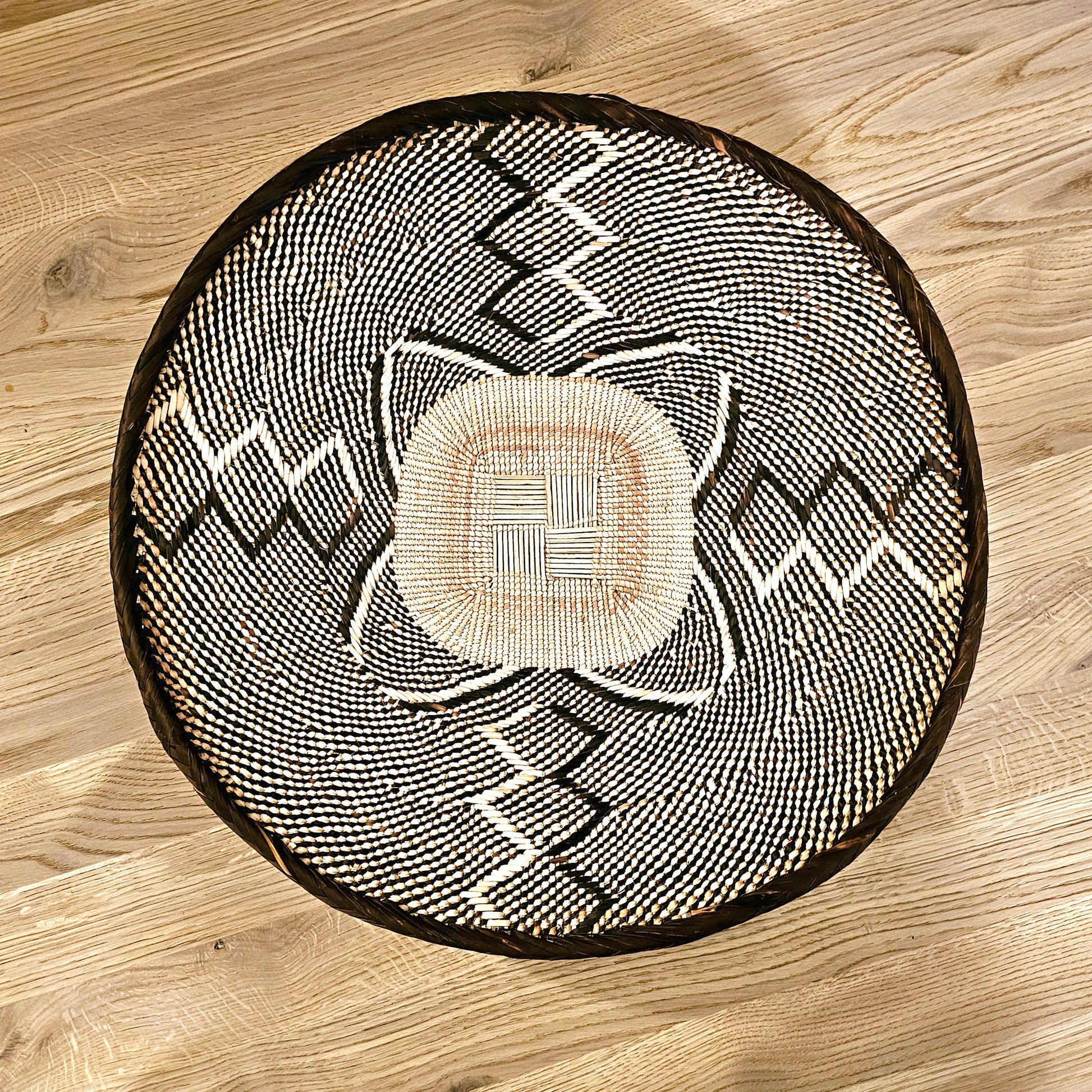 Set of 4 Handmade African Baskets Zimbabwe | Boho Wall Decor | 4B-1