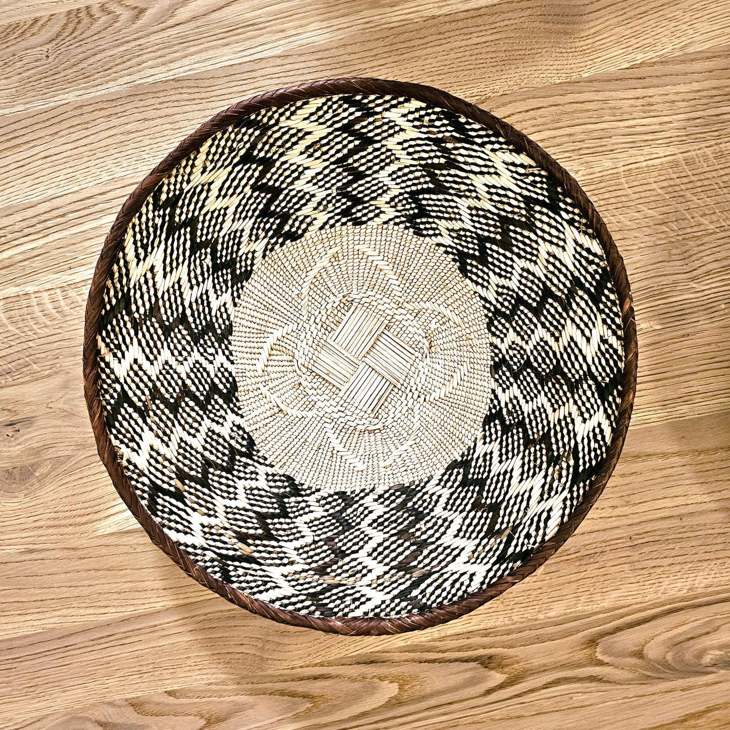 Set of 4 Handmade African Baskets Zimbabwe | Boho Wall Decor | 4B-3