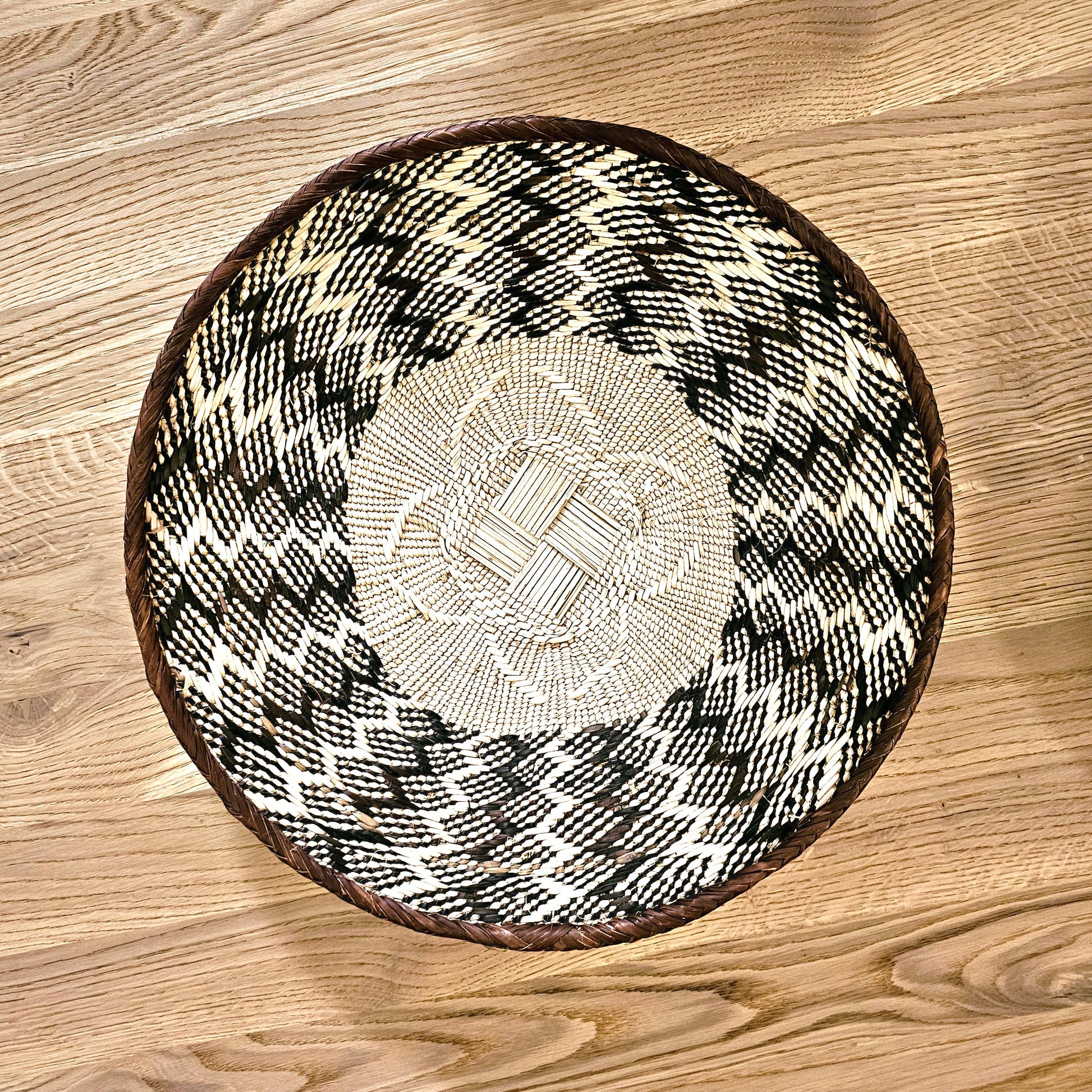 Set of 4 Handmade African Baskets Zimbabwe | Boho Wall Decor | 4B-3