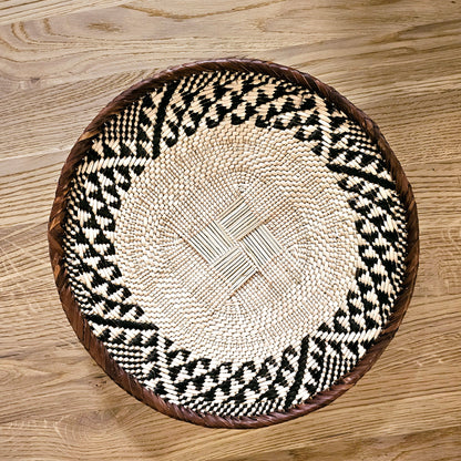 Set of 4 Handmade African Baskets Zimbabwe | Boho Wall Decor | 4B-4