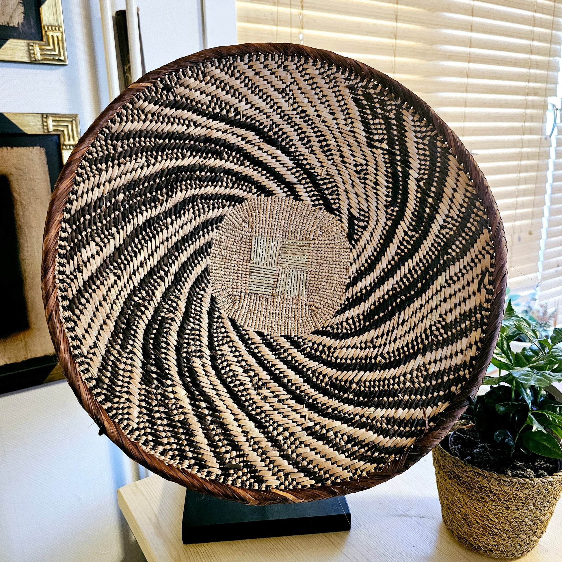 Handmade Wall Baskets | African Zimbabwe Baskets | Boho Wall Decor | E45.-5