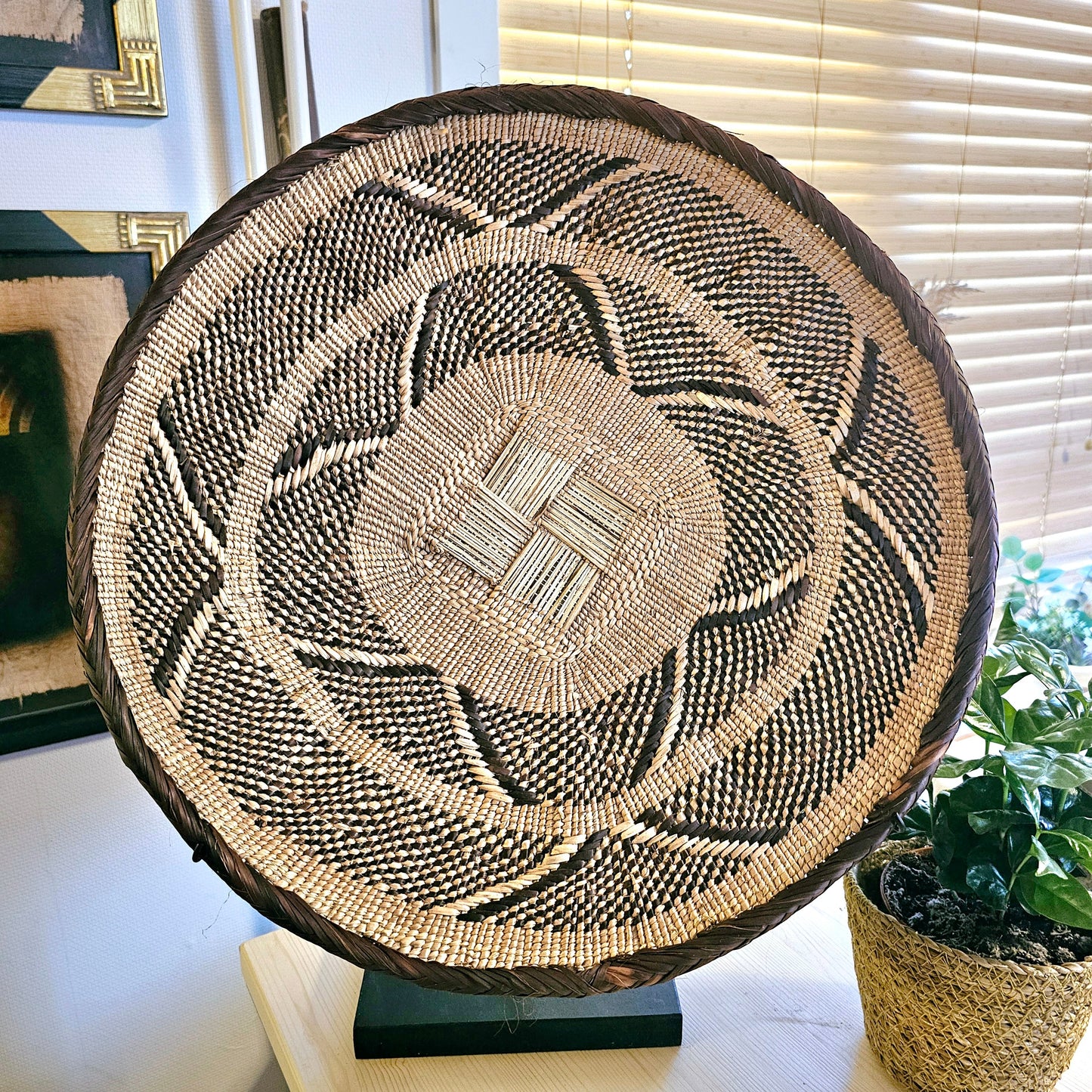 Handmade Wall Baskets | African Zimbabwe Baskets | Boho Wall Decor | B45-0