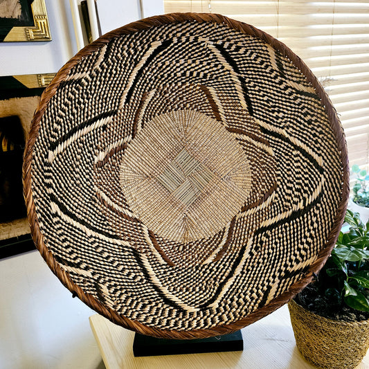 Handmade Wall Baskets | African Zimbabwe Baskets | Boho Wall Decor | E45.-0