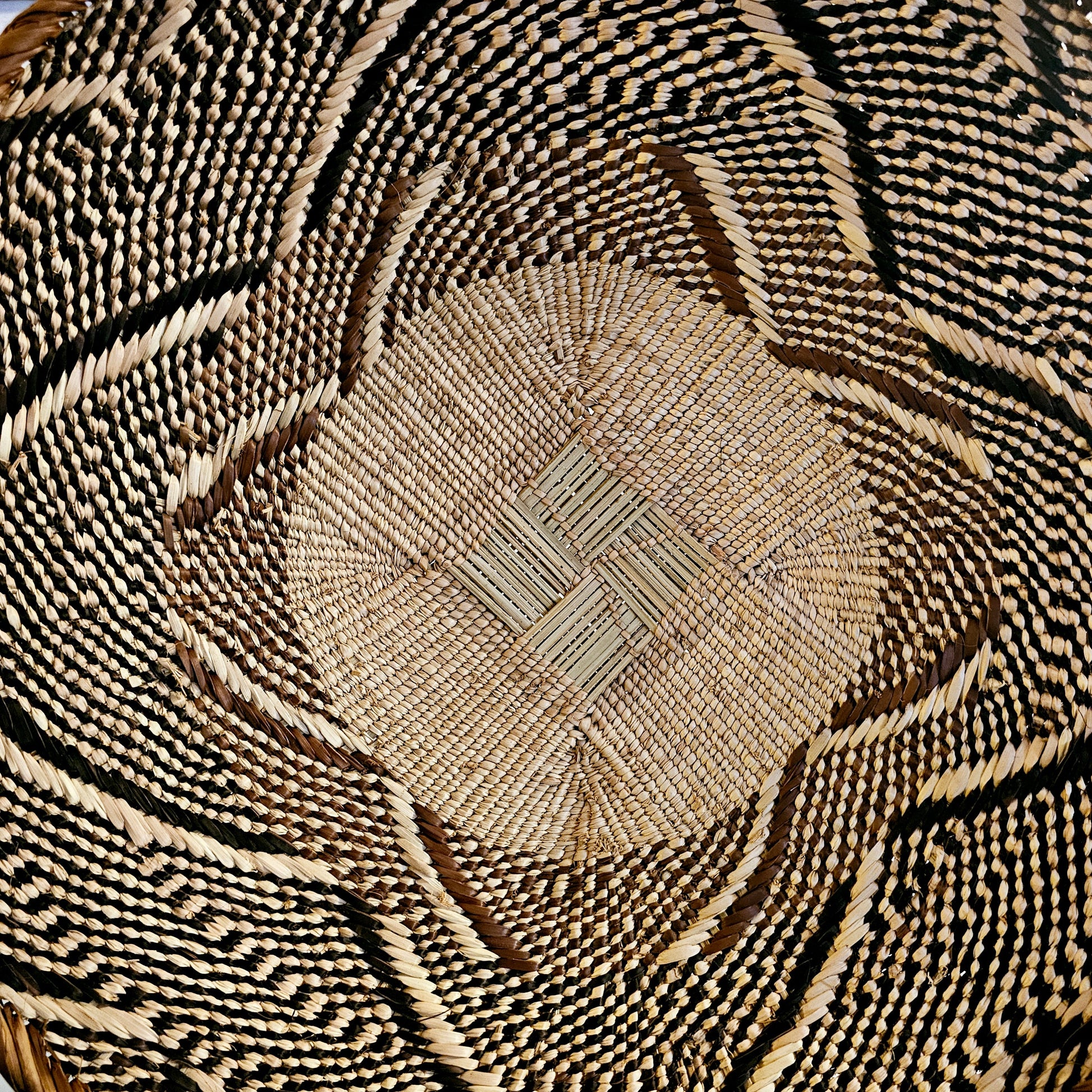 Handmade Wall Baskets | African Zimbabwe Baskets | Boho Wall Decor | E45.-1