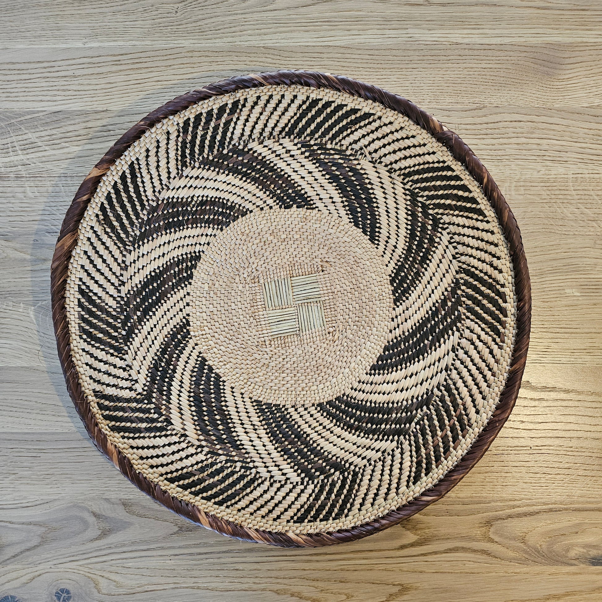 Set of 2 Handmade African Wall Baskets | Zimbabwe Baskets | Boho Wall Decor | 2A-1