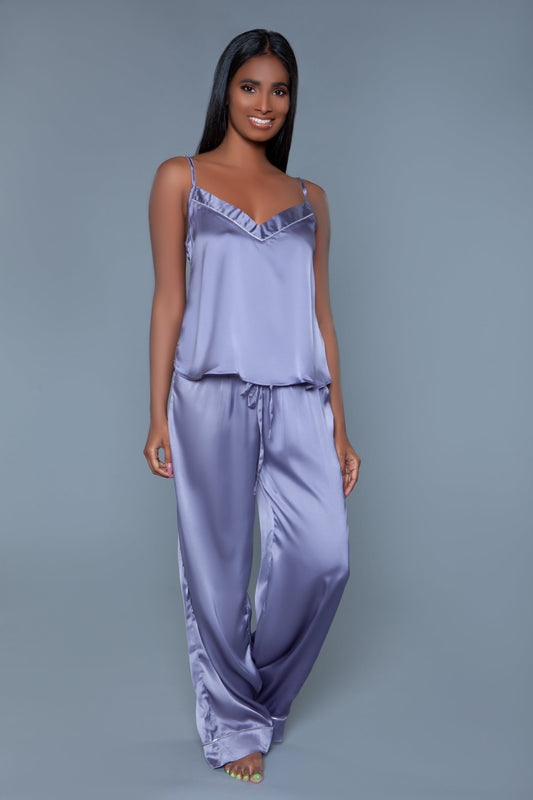 2025 Madison Satin Pants PJ Set-0