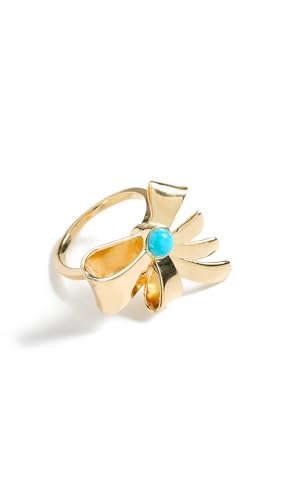 Jennifer Zeuner Jewelry Women's Brynn Ring, Yellow Vermeil, 6