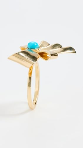 Jennifer Zeuner Jewelry Women's Brynn Ring, Yellow Vermeil, 6