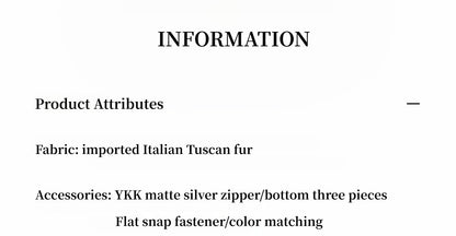 "Luxury and Elegance" motorcycle style Tuscan sheepskin short fur coat for women-3