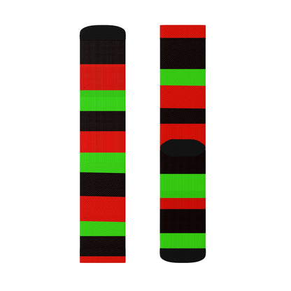 PAN AFRICAN COLORS Sublimation Socks by SobG Designs