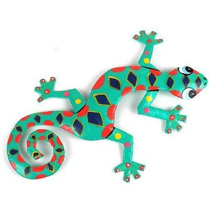 EIGHT INCH SPOTTED METAL GECKO - CARIBBEAN CRAFT