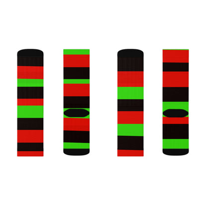 PAN AFRICAN COLORS Sublimation Socks by SobG Designs