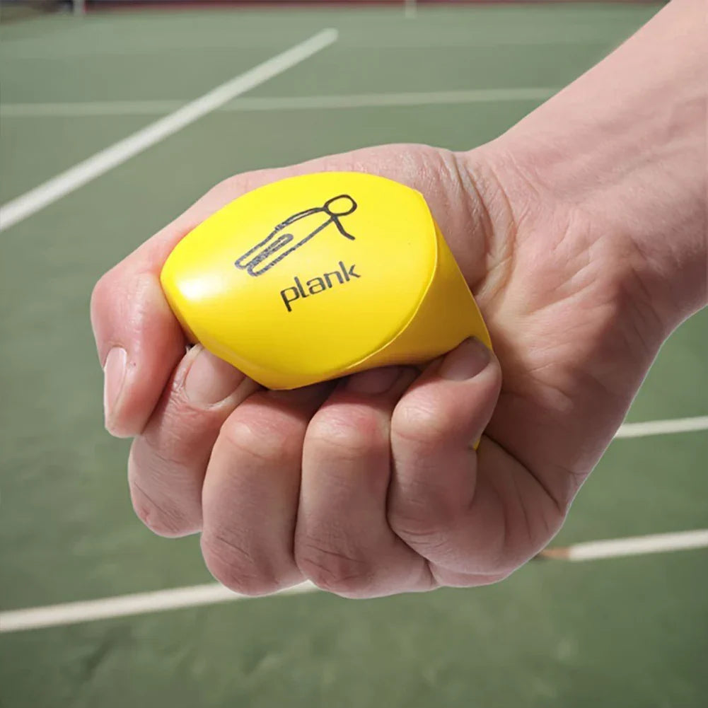 2Pcs Fitness Dice 6-Sided Workout Dice Yellow-4