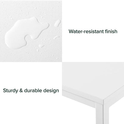 55″ White Desk with Easy Assembly-3