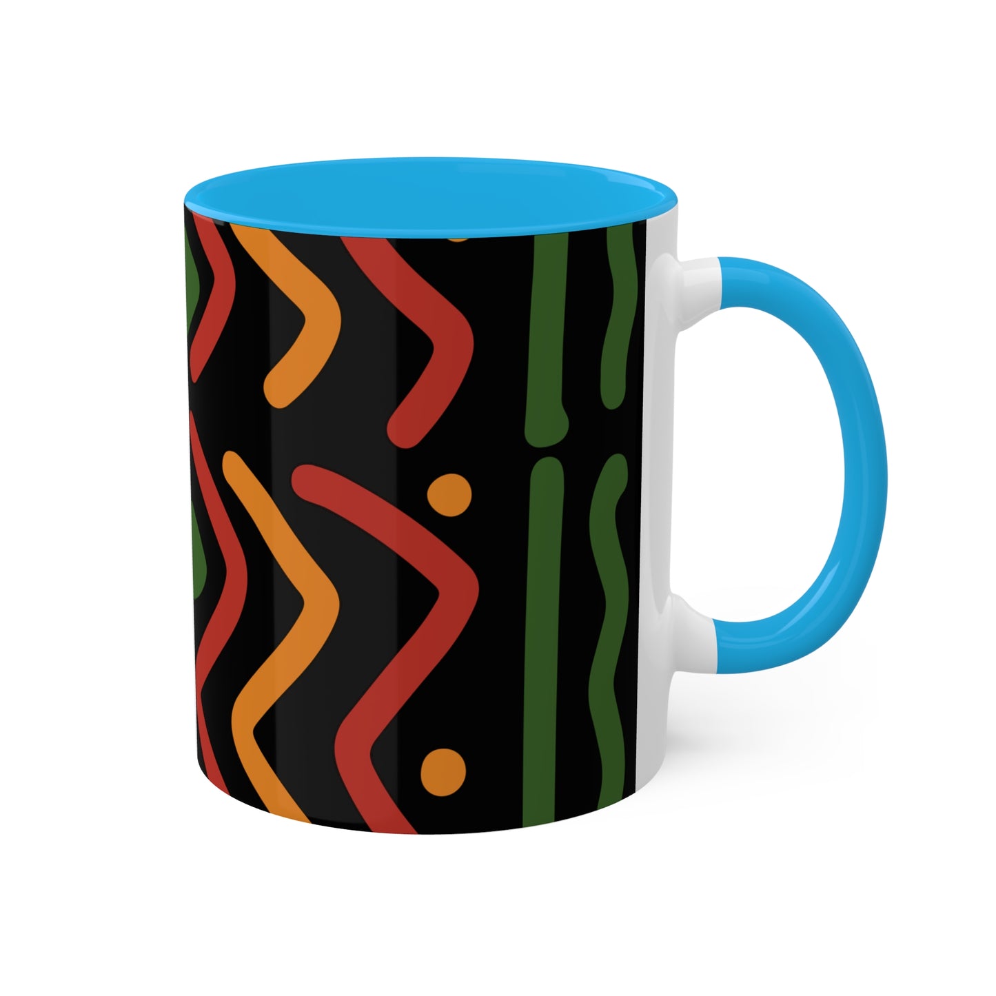 THE AFRICA MAP Colorful Mugs, 11oz by SobG Designs