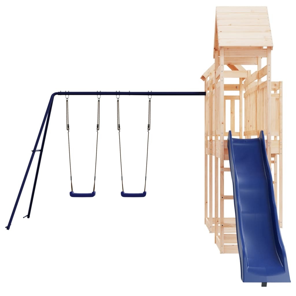vidaXL Outdoor Playset Pine Solid Pine Wood Large Durable