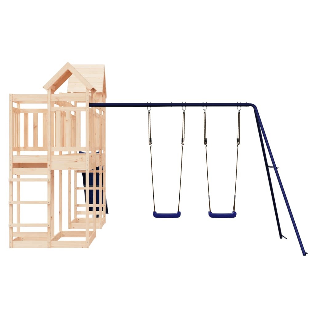 vidaXL Outdoor Playset Pine Solid Pine Wood Large Durable