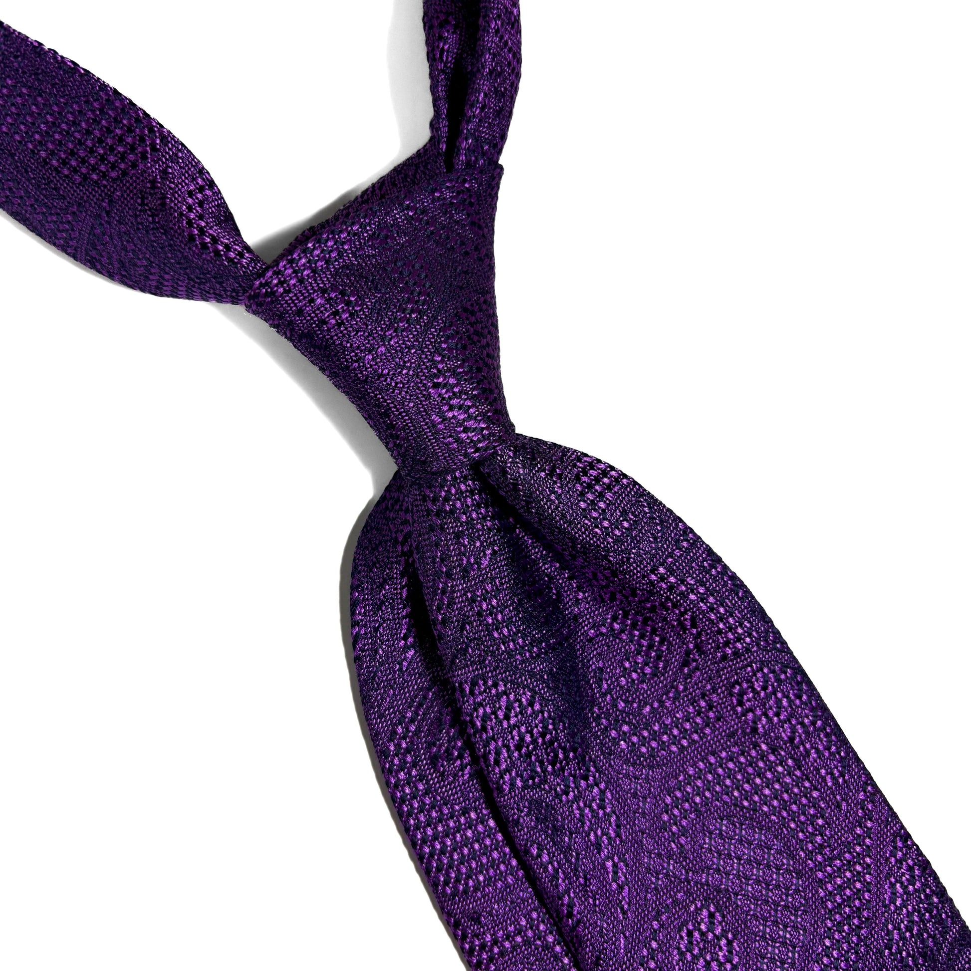 PHOENIX Vibrant Purple Paisley Silk Grenadine Jacquard Tie-1