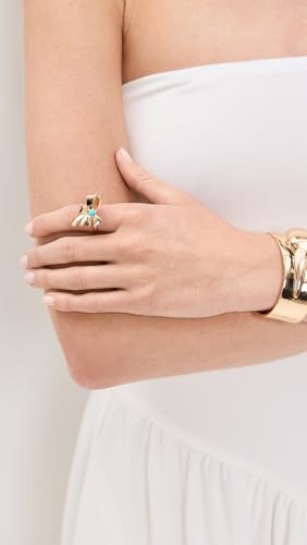 Jennifer Zeuner Jewelry Women's Brynn Ring, Yellow Vermeil, 6