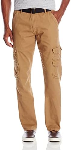 Wrangler Authentics Men&#39;s Premium Relaxed Fit Straight Leg Cargo Pant